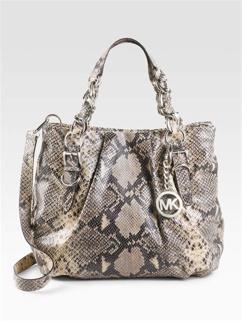 michael kors python embossed purse|Michael Kors glitter purse.